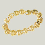 18k Yellow Gold Sterle Vintage Link Gold Bracelet