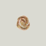 Palmiero Serpent Ring in Multicolor Diamond Pavé