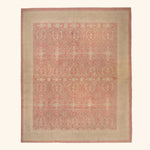 Red Vintage Traditional Wool Cotton Blend Rug - 10'2" x 12'1"