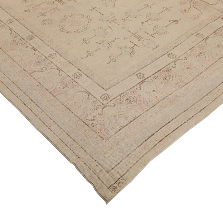 Traditional Wool Cotton Blend Rug - 9'8" x 12'10"