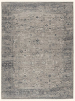 Grey Traditional Wool Rug - 8' x 10'