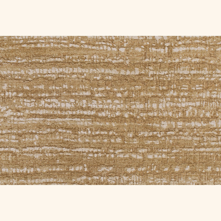 Camel Textured Wool Silk Linen Blend Rug - 8' x 10'