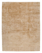 Camel Textured Silk Wool Linen Blend Rug - 8' x 10'