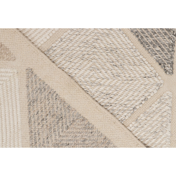 Beige Swedish Inspired Flatweave Wool Rug