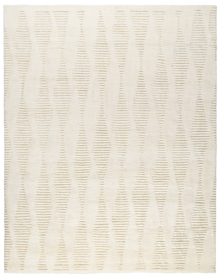 Ivory Moroccan Wool Rug - 8' x 10'