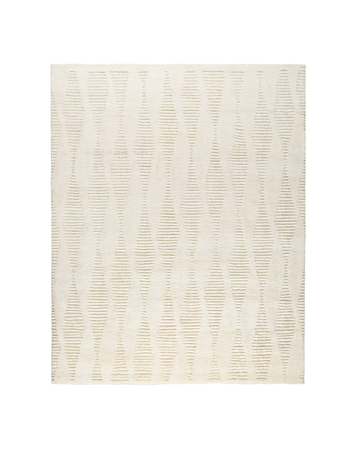 Ivory Moroccan Wool Rug - 8' x 10'