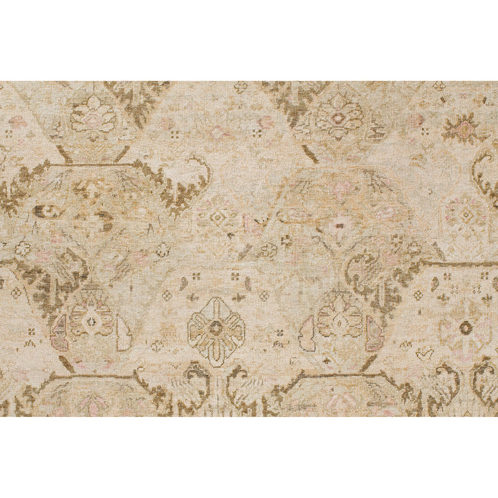Gold Traditional Silk Wool Blend Rug - 8' x 10'