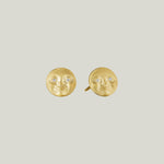 Moonface Stud Earrings 7 mm