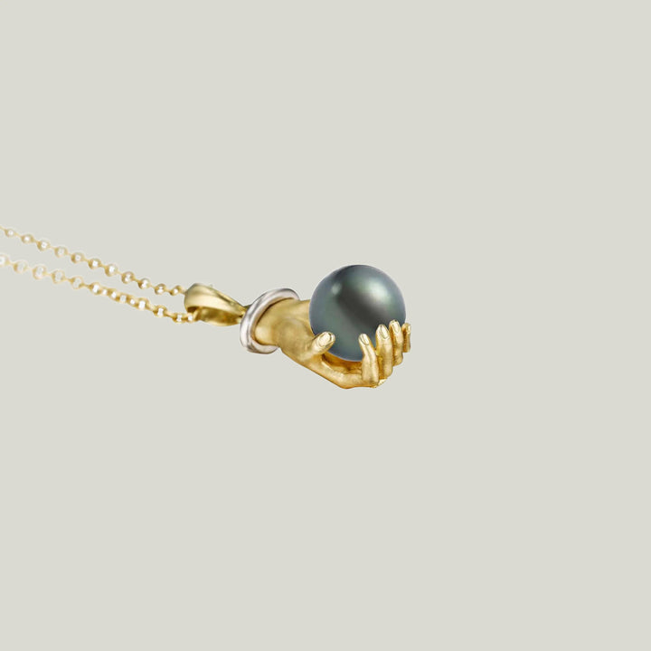 Pearl in Hand Pendant