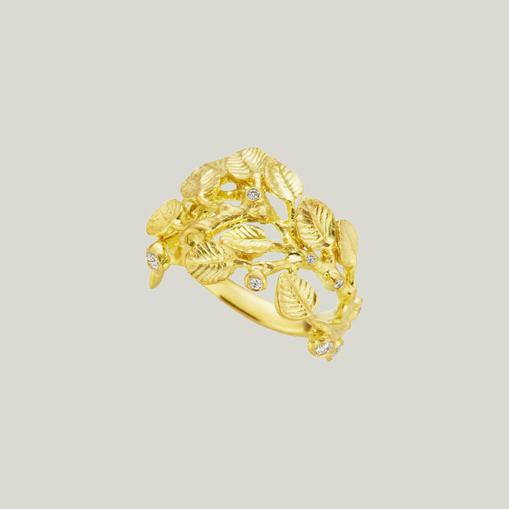 Golden Branch Ring