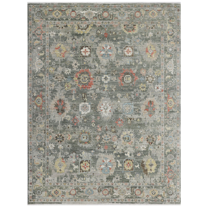 Sage Antique Revival Wool Rug