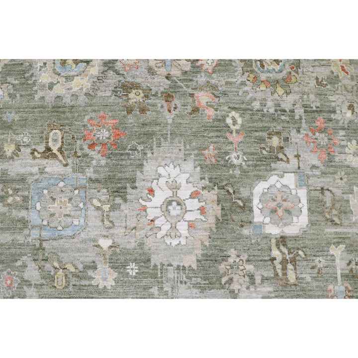 Sage Antique Revival Wool Rug