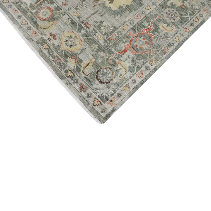 Sage Antique Revival Wool Rug