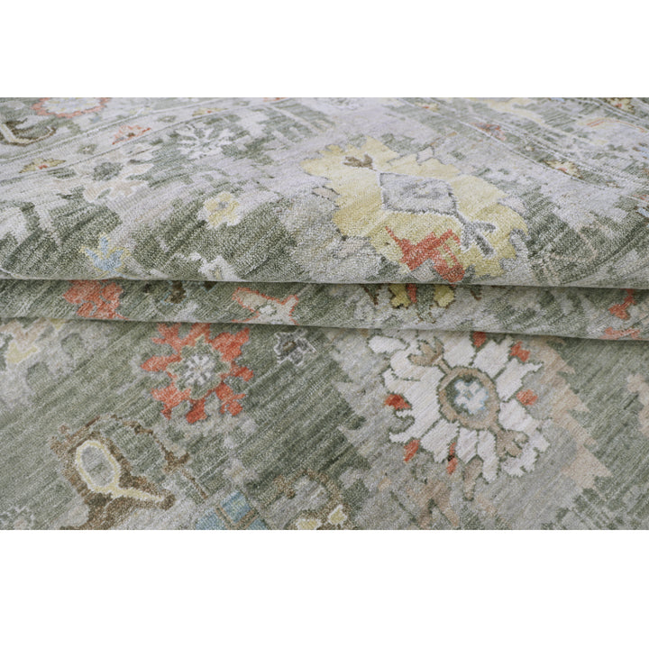 Sage Antique Revival Wool Rug