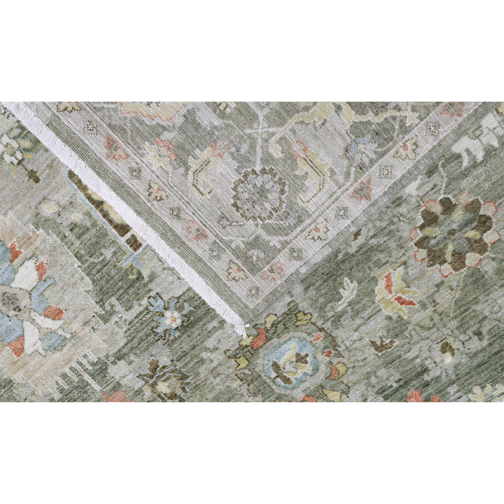 Sage Antique Revival Wool Rug