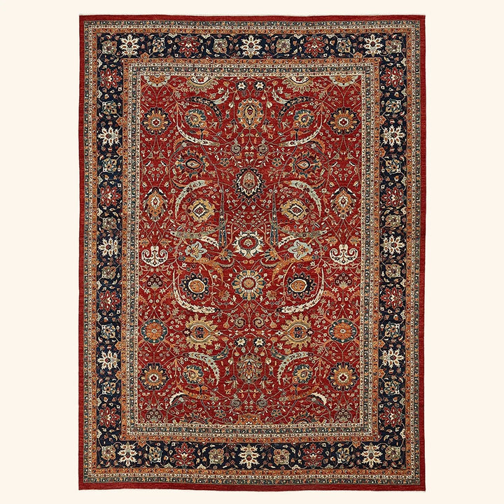 Red Traditional Wool Rug - 13'11" x 19'3"