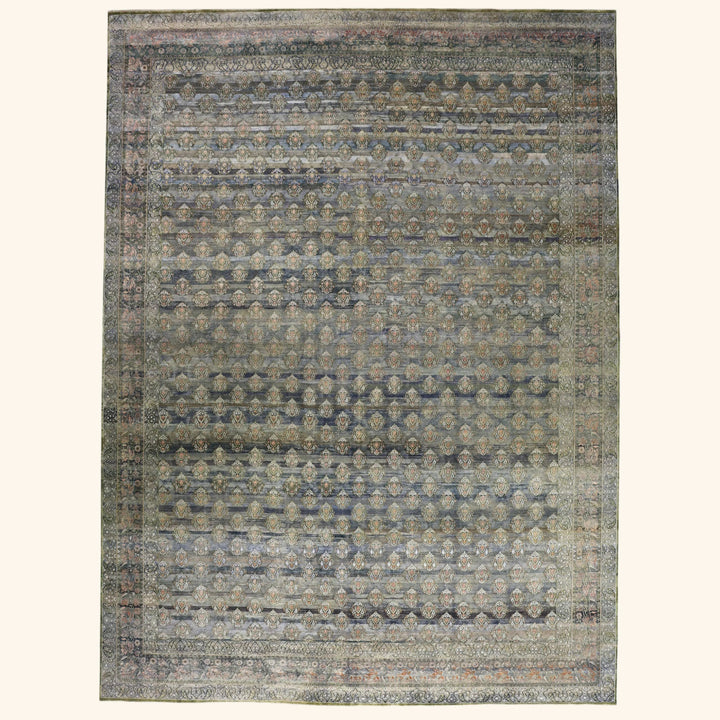 Grey Alchemy Traditional Wool Silk Blend Rug - 14'9" x 19'11"