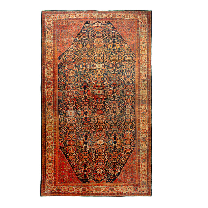 Red Antique Persian Sultanabad Rug - 13'6" x 22'7"