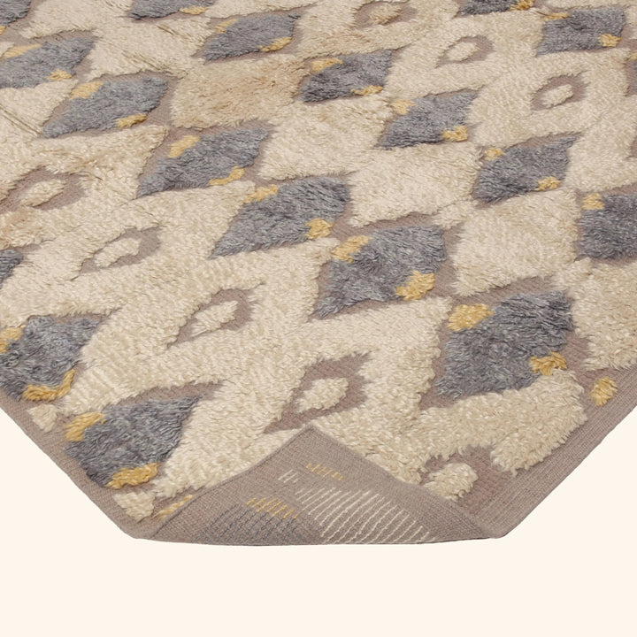 Beige Moroccan Wool Rug - 12' x 16'