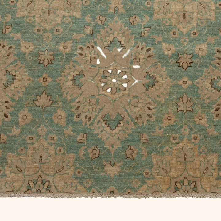 Green Transitional Wool Rug - 19'2" x 25'