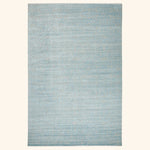 Blue Vintage Traditional Wool Silk Blend Rug - 12' x 17'9"