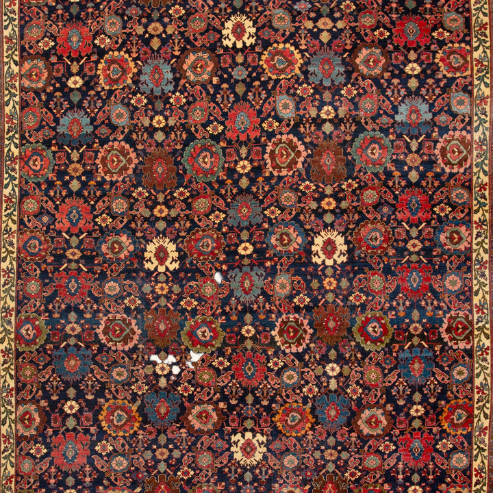 Red Antique Persian Bidjar Rug - 11'8" x 17'11"