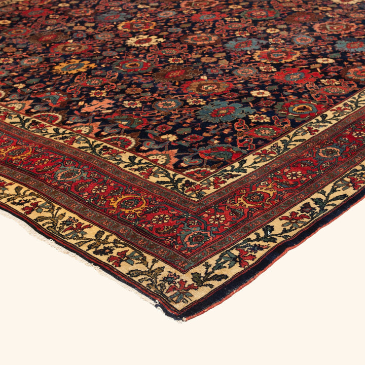 Red Antique Persian Bidjar Rug - 11'8" x 17'11"