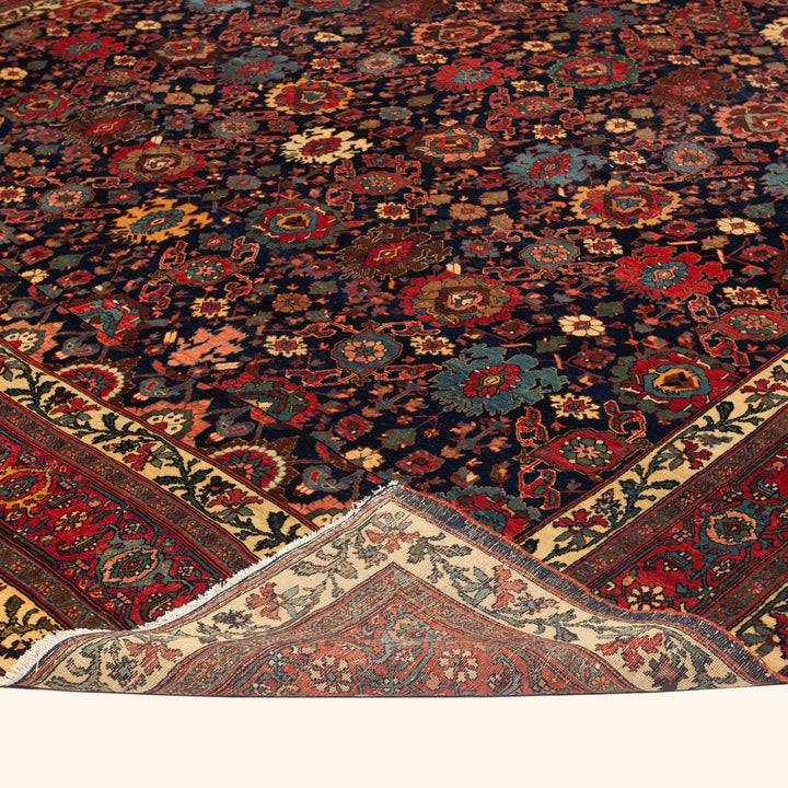 Red Antique Persian Bidjar Rug - 11'8" x 17'11"