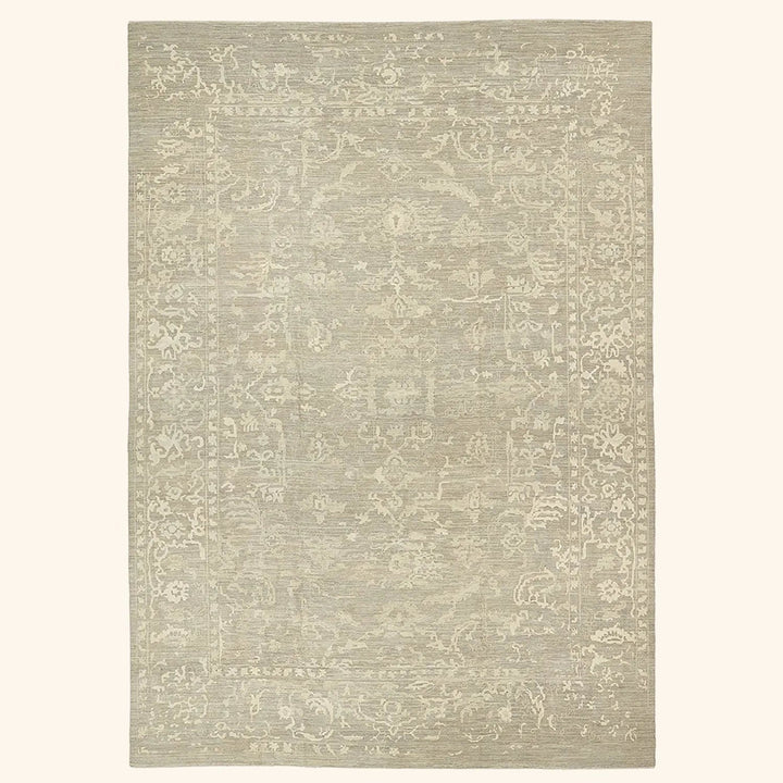 Beige Traditional Wool Rug - 13'8" x 19'4"