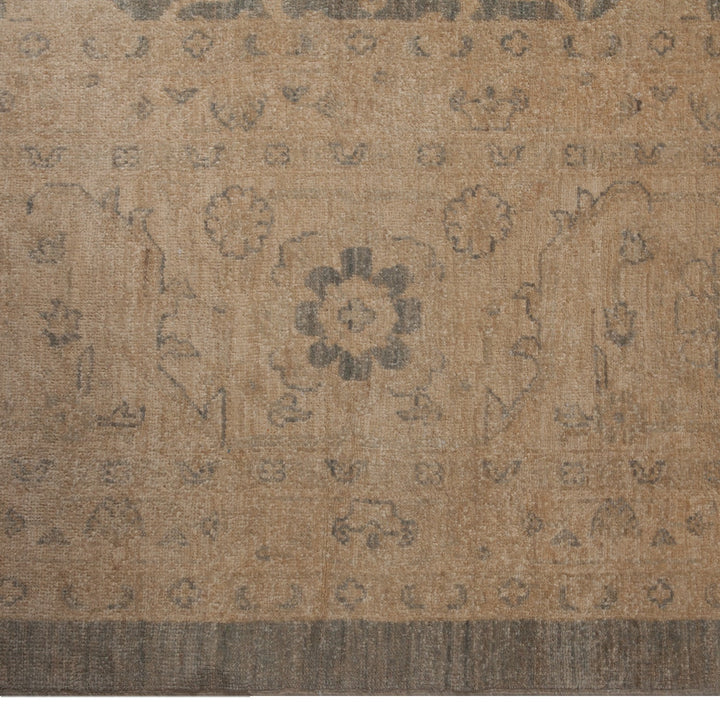 Brown Traditional Wool Rug - 11'11" x 24'