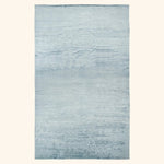 Blue Textured Tibetan Silk Rug - 14' x 20'