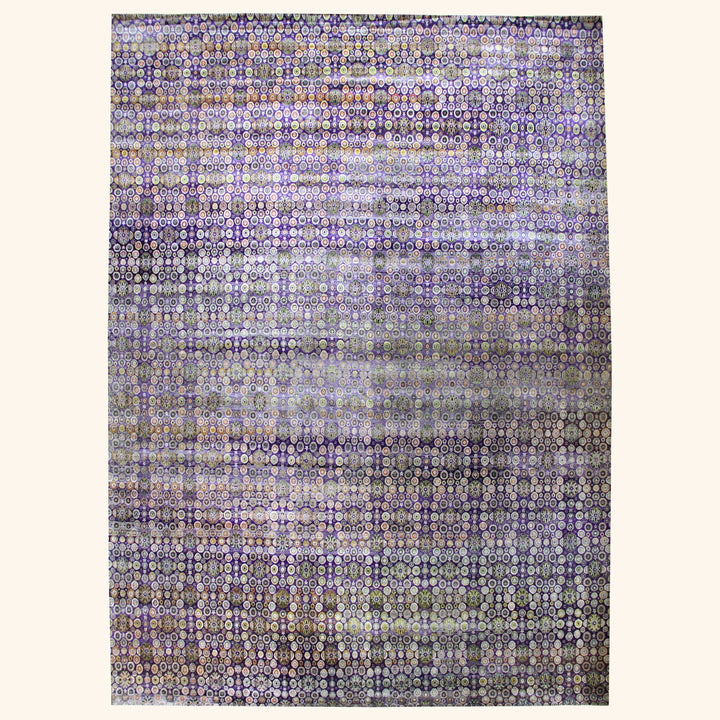 Purple Alchemy Floral Silk Rug - 16' x 22'4"