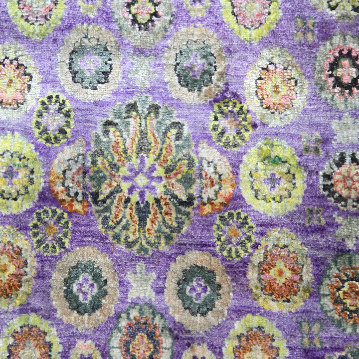 Purple Alchemy Floral Silk Rug - 16' x 22'4"