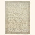 Beige Traditional Wool Rug - 13' x 17'