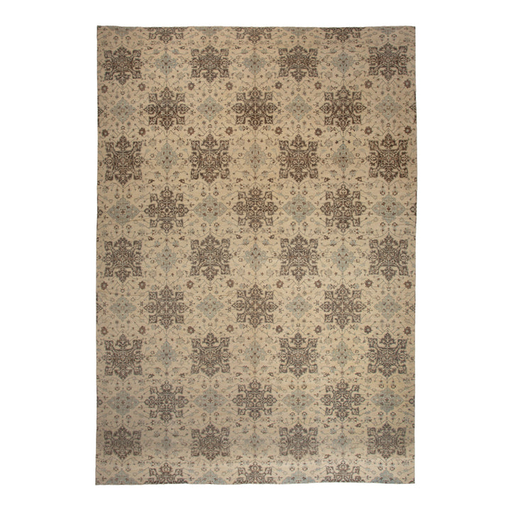 Beige Transitional Wool Rug - 16'1" x 29'9"