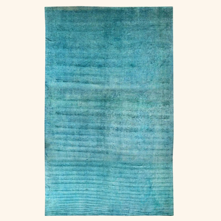 Blue Alchemy Transitional Wool Silk Blend Rug - 19'10" x 34'9"