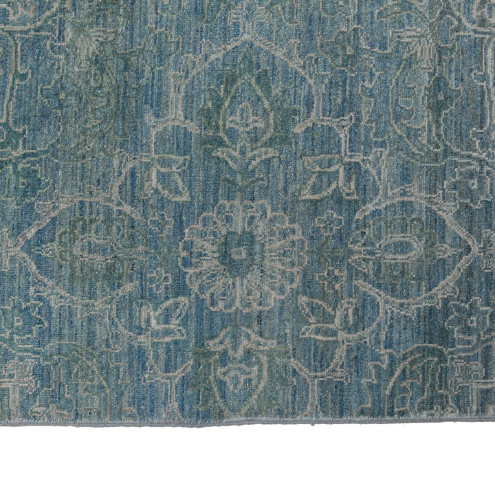 Blue Transitional Wool Rug - 17'9" x 30'1"