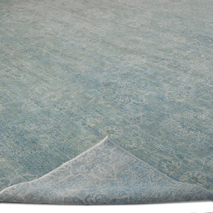 Blue Transitional Wool Rug - 17'9" x 30'1"