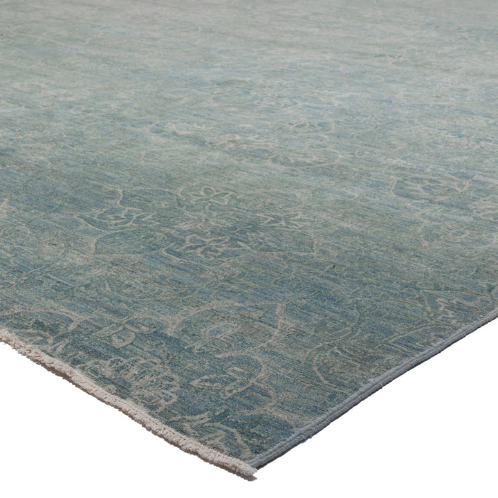 Blue Transitional Wool Rug - 17'9" x 30'1"