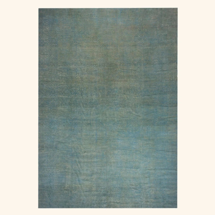Blue Transitional Wool Rug - 17' x 26'9"