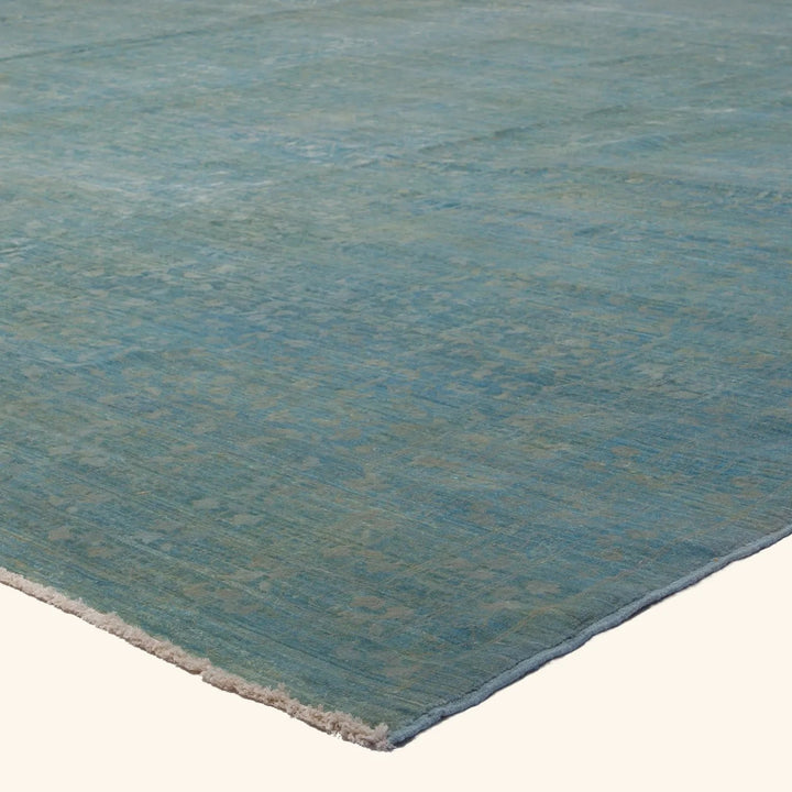 Blue Transitional Wool Rug - 17' x 26'9"