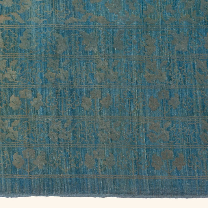 Blue Transitional Wool Rug - 17' x 26'9"