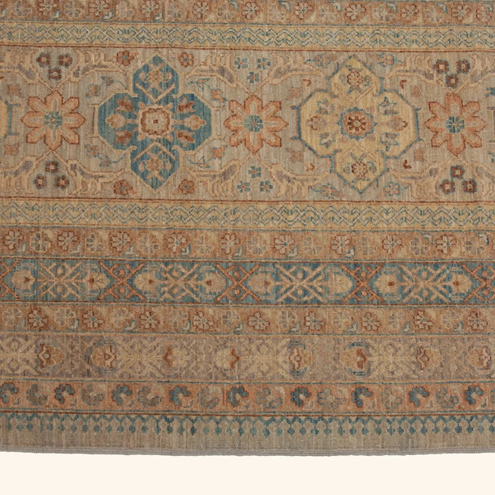 Yellow Traditional Wool Rug - 19'2" x 28'7"