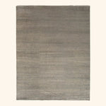 Grey Modern Wool Silk Blend Rug - 11'6" X 14'10"