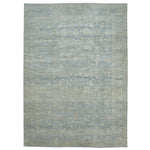 Blue Transitional Wool Rug - 12'1" x 17'9"