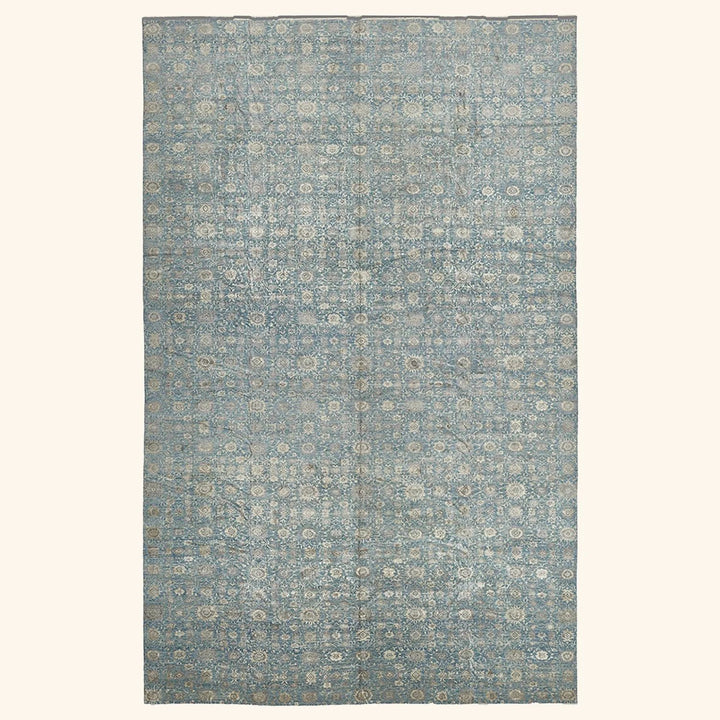 Blue Transitional Silk Rug - 18'9" x 29'8"