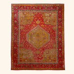 Red Antique Turkish Oushak Rug - 14' x 17'6"
