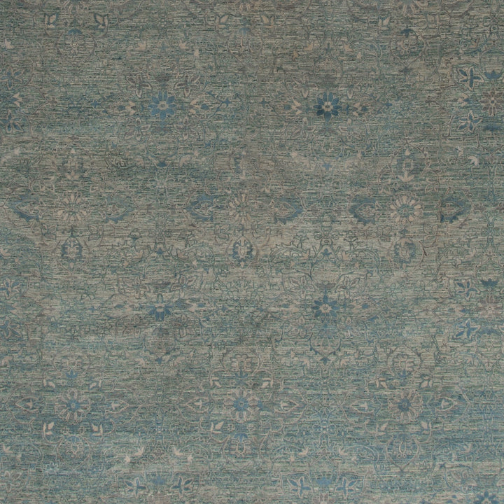 Blue Transitional Wool Silk Blend Rug - 16'6" x 25'9"