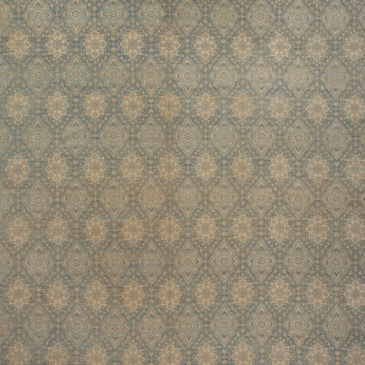 Green Transitional Wool Rug - 17'4" x 18'1"