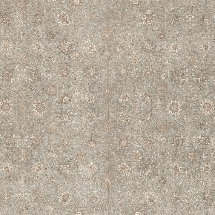 Grey Traditional Wool Rug - 13'8" x 19'3"
